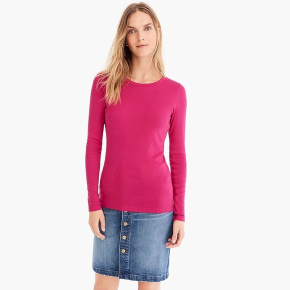 J. Crew Tops Jcrew Womens Slim Perfect Longsleeve Tshirt New Poshmark